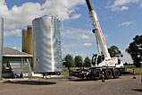 Montage eines Futtersilos 32t