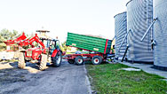 Be-/Entladeschnecke, Flachbodensilos